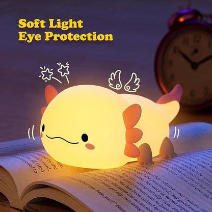 Cute Axolotl LED night light