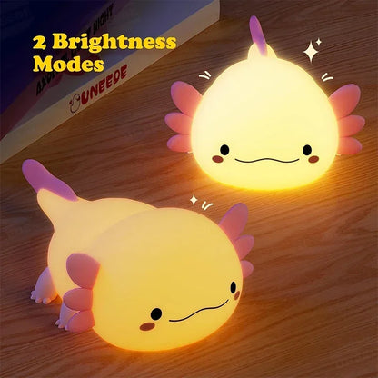 Cute Axolotl LED night light