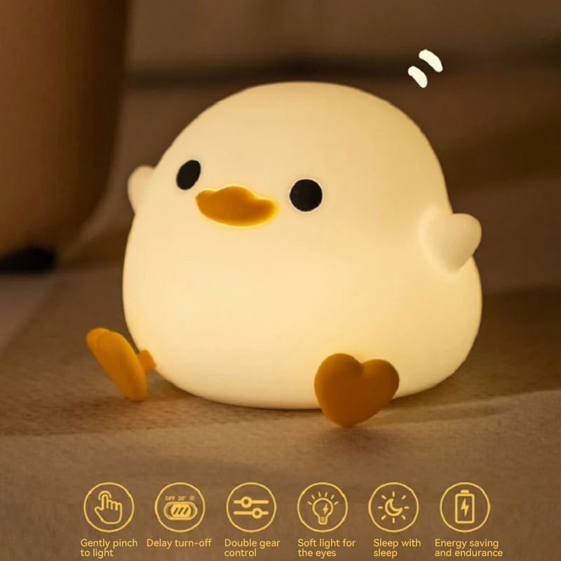 Cute mini Duck LED night light